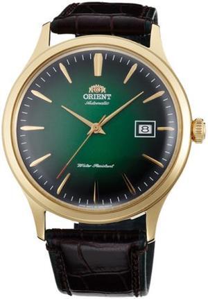 Orient Bambino Version 4 FAC08002F0 Green Dial Gold-Tone Case Classic Watch