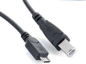 Micro USB male to Standard USB 2.0 B Type Male Data Cable for Hard Disk & Printer Scanner 1M