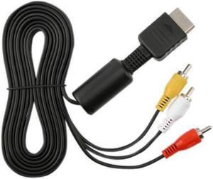 High Quality Audio Video AV Cable Cord Wire to 3 RCA TV Lead for Sony for Playstation PS1 PS2 for PS3 Console Cable