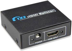 1 In 2 Out HDMI Splitter Amplifier HDCP 1080P Dual Display For HDTV DVD PS3 Xbox