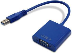 USB 3.0 To VGA Multi-display Adapter Converter External Video Graphic Card Blue VGA 5.0Gbps super speed USB 3.0 multi-display