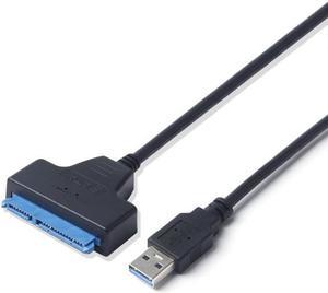 22 Pin SATA To USB 3.0 2.5 Inch Hard Drive Adapter Cable Converter For 2.5" Laptop HDD SSD 20cm Length (Not Support 3.5" HDD)