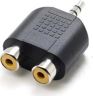 3.5mm Male to 2 RCA Female Y Splitter Audio Adapter 3.5