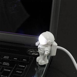 Funny Astronaut USB Gadget Spaceman USB LED Light Adjustable Night Light Gadgets for Computer PC Lamp