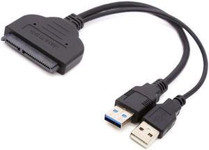 SATA Cable 7+15pin 5Gbps SATA to USB 3.0 Drive Converter Adapter Cable for 2.5 inch HDD SSD