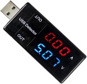 USB Charger Detector Current Voltage Power Tester Dual Digital Display Volt Amp Meter For Android Phone And For iPhones