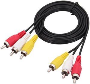 3 RCA to RCA Audio Video Cable Male To Male 3RCA To 3RCA Audio Video AV Cable Cord Wire For DVD TV