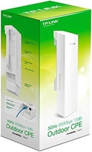 TP-LINK CPE510 5GHz 300Mbps WiFi 13dBi Outdoor CPE Point to Point Up to 15km+ Wireless Data Transmission (TP-LINKCPE510)