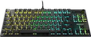 ROCCAT Vulcan TKL Pro Tenkeyless Linear Optical Titan Switch PC Gaming Keyboard with Per-key AIMO RGB Lighting, Anodized Aluminum Top Plate, and Detachable USB-C Cable, Black