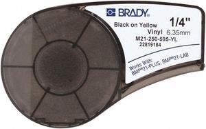 Brady Label Tape Cartridge,Permanent Printer  M21-250-595-YL