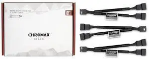 Noctua NA-SYC1 chromax.black, 4 Pin Y-Cables for PC Fans (Black)