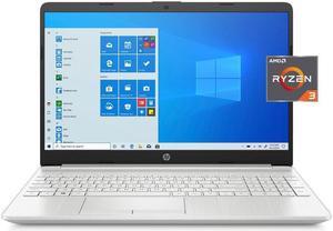 HP 156 HD Laptop AMD Ryzen 3 3250U 4GB Memory 1TB HDD  128GB SSD Windows 10 Natural Silver Google Classroom Compatible