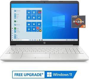 HP 15.6" HD Laptop - AMD Ryzen 3 3250U - 4GB Memory - 128GB SSD + 1TB HDD - Windows 10, Natural Silver