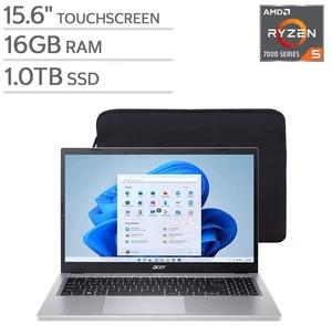 Acer Aspire 3 A315-24PT-R288 15.6" FHD Touchscreen Laptop, AMD Ryzen 5 7520U, 16GB LPDDR5, 256GB NVMe SSD, Windows 11 Home, Silver Acer Aspire 3 A315-24PT-R288 15.6" FHD Touchscreen Laptop, AMD Ryzen 5 7520U, 16GB LPDDR5, 256GB NVMe SSD, Windows 11 Home, Silver