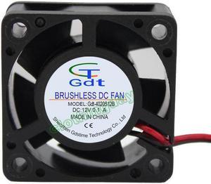 12V 4cm 40x40x20mm 4020S 2Pin Brushless Cooler Cooling Fan 40mm