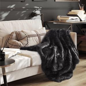 Inspired Home Johann Knit Throw - Cozy | Shaggy, Grey Wolf Acrylic