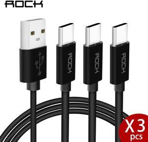 3pcs/lot 2m USB Type C Cable 2.4A Fast Charging Type-C Cable For  Galaxy S8 S9  mi8  6 USB C  cable