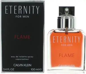 Eternity Flame by Calvin Klein, 3.4 oz EDT Spray for Men
