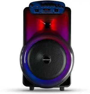 Emerson Portable Bluetooth 12" Party Speaker with Flame Lighting
