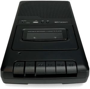 Emerson Portable Cassette Player and Recorder w Digital Conversion and Mic Input