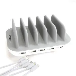 Emerson 5-Port USB Charging Station with LED Charging Indicator Light