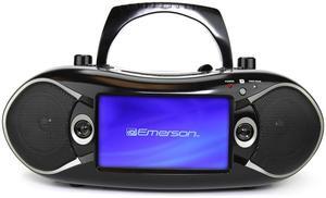 Emerson 7" Bluetooth DVD Boombox with AM/FM Radio & Digital TV EDL-2870H-BK (Black)