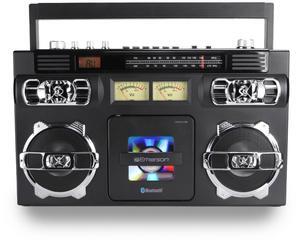 Emerson Retro Portable CD Boombox w Programmable Memory and LED Digital Display