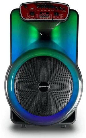 Emerson Portable Bluetooth 15" Party Speaker with Flame Lighting