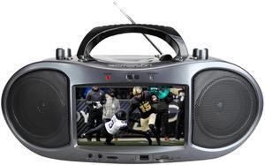 Emerson 7 Bluetooth DVD Boombox with HD-INPUT AM/FM Radio and Stereo Speakers