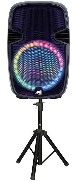 Naxa Portable 15 Bluetooth Party Speaker with Circular Multi-Color Disco Light