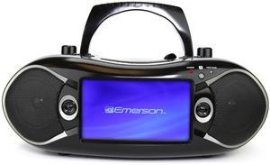 Emerson 7" Bluetooth DVD Boombox w AMFM Radio, Stereo Speakers & Multi-Media