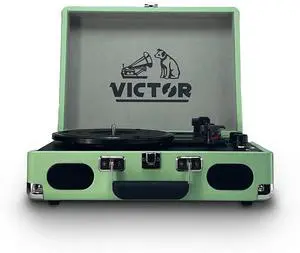 Victor Metro Plus Portable Dual Bluetooth Suitcase Turntable