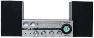 Victor Milwaukee 50W Desktop CD Stereo System w Bluetooth, CD Player & FM Radio Silver