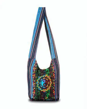 Jupiter Gear Home Yin Yang Print Hobo Bag