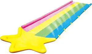 WOW Watersports 40' x 8' Rainbow Star Super Slide with 2 Inflatable Sleds
