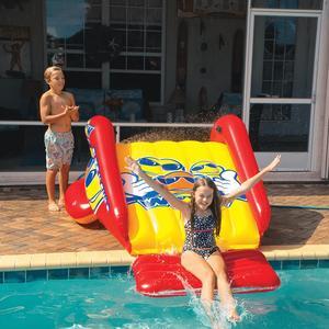 WOW Watersports Slide N Smile Inflatable Pool Slide with Sprinklers for Kids and Adults