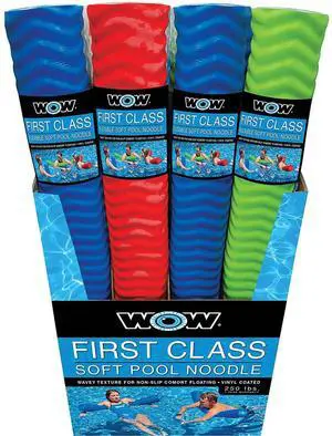 WOW Watersports First Class Foam Pool Noodles 12pk PDQ - Assorted