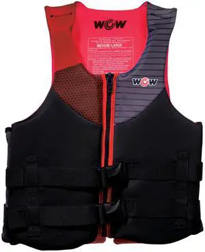 WOW Watersports  Feel Good Dual Sized Evoprene PFD Personal Floatation Device for Adults