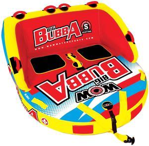 WOW Watersports Big Bubba Hi Vis 2 Person Towable Water Tube For Pool and Lake