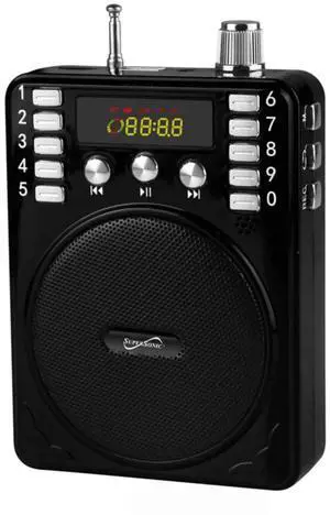 Supersonic Bluetooth Portable PA System Black