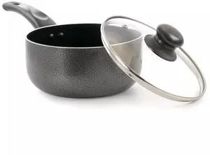 Better Chef 1.5Qt Aluminum Sauce Pan with Glass Lid
