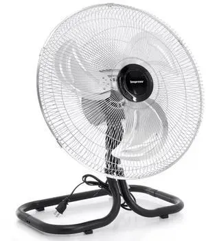 Impress 18-Inch 2-in-1 Chrome Hi-Speed Industrial Oscillating Fan