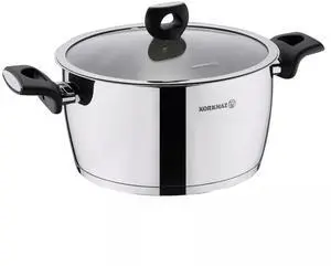 Korkmaz Nora 3.5L Stainless Steel Casserole with Lid