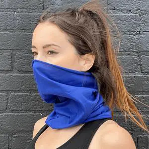JupiterGear Hemless Neck Gaiter Face Mask for Fishing and Outdoor Activities Blue