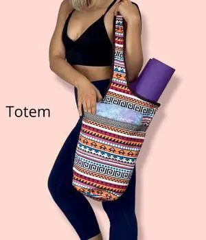 JupiterGear Yoga Mat Carrying Tote Bag with Large Size Pockets Multi-Color