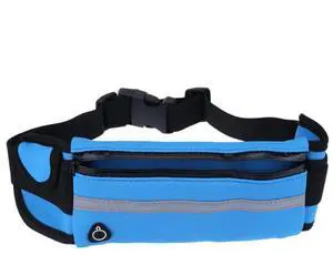JupiterGear Sports Running Belt and Travel Fanny Pack for Jogging, Cycling and Outdoors with Water Resistant Pockets Dark Blue