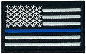 JupiterGear Tactical USA Flag Patch with Detachable Backing Blueline