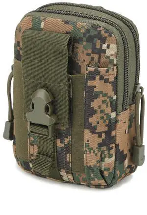 JupiterGear MOLLE Waist Bag Pouch for Hiking, Running and Outdoor Activities BDU Camo