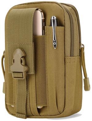 JupiterGear MOLLE Waist Bag Pouch for Hiking, Running and Outdoor Activities Khaki