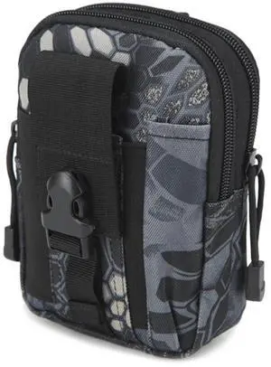JupiterGear MOLLE Waist Bag Pouch for Hiking, Running and Outdoor Activities Python Print Black